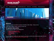 Tablet Screenshot of collinscollege.edu